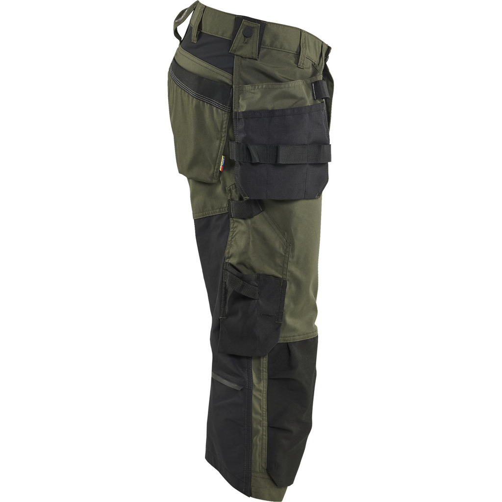 Blaklader Stretch Craftsman Pirate Shorts, Forest Green/Black (2)