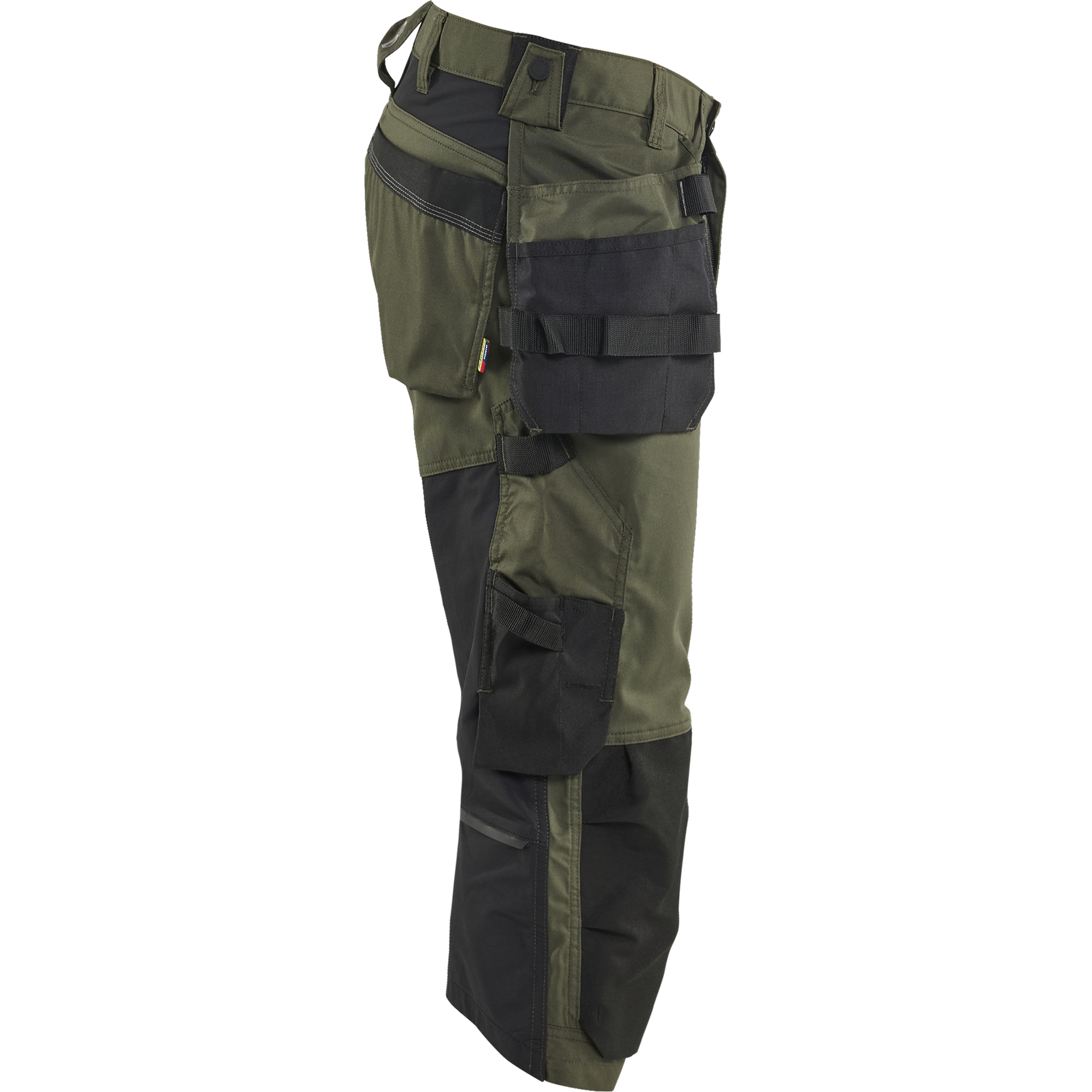 Blaklader Stretch Craftsman Pirate Shorts, Forest Green/Black (2)
