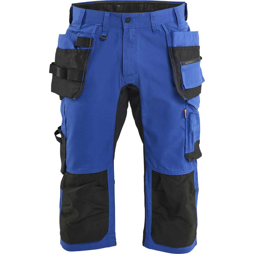 Blaklader Stretch Craftsman Pirate Shorts, Cornflower Blue/Black
