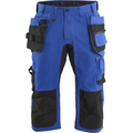 Blaklader Stretch Craftsman Pirate Shorts, Cornflower Blue/Black