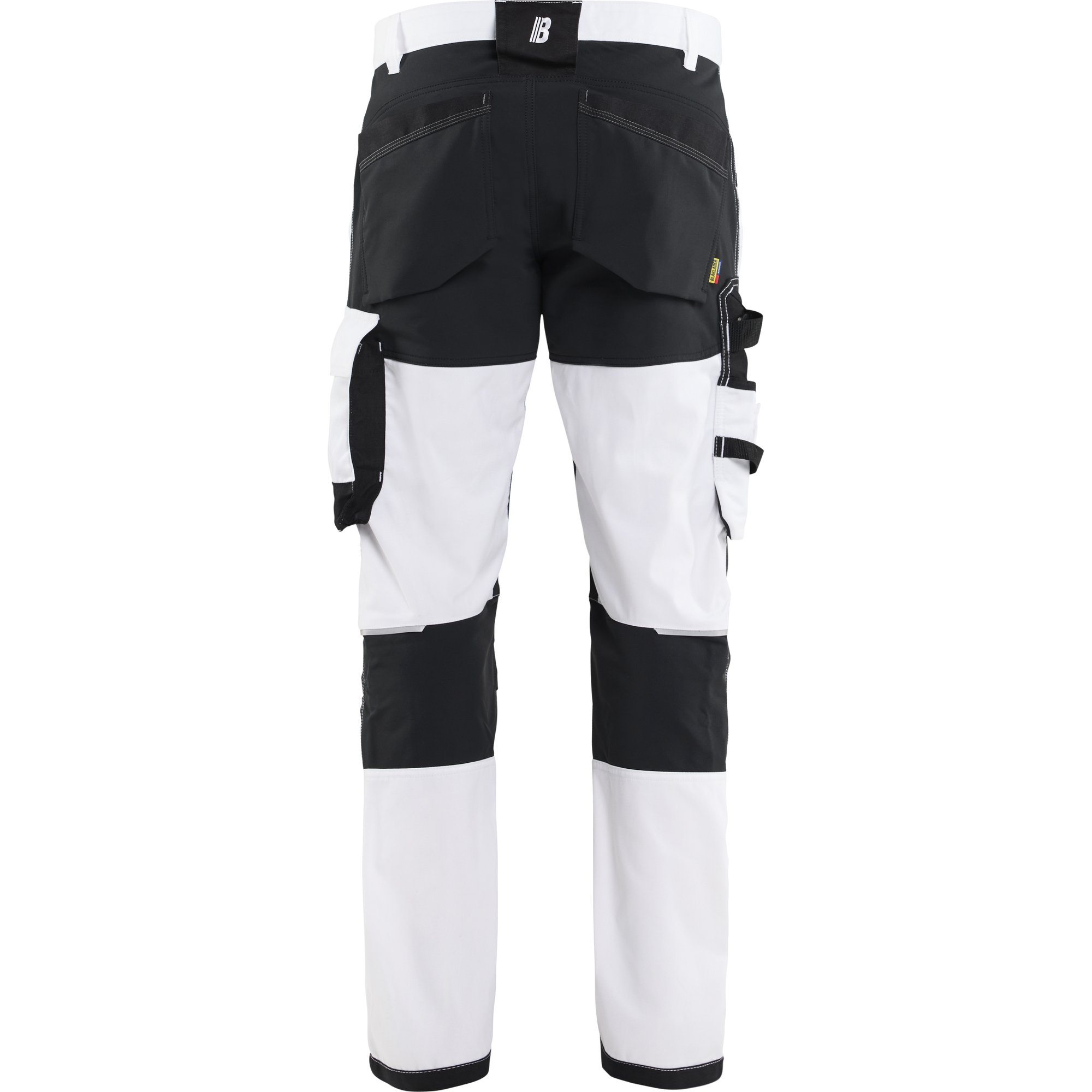 Blaklader Stretch Painters Trousers, White/Black (4)