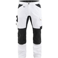 Blaklader Stretch Painters Trousers, White/Black