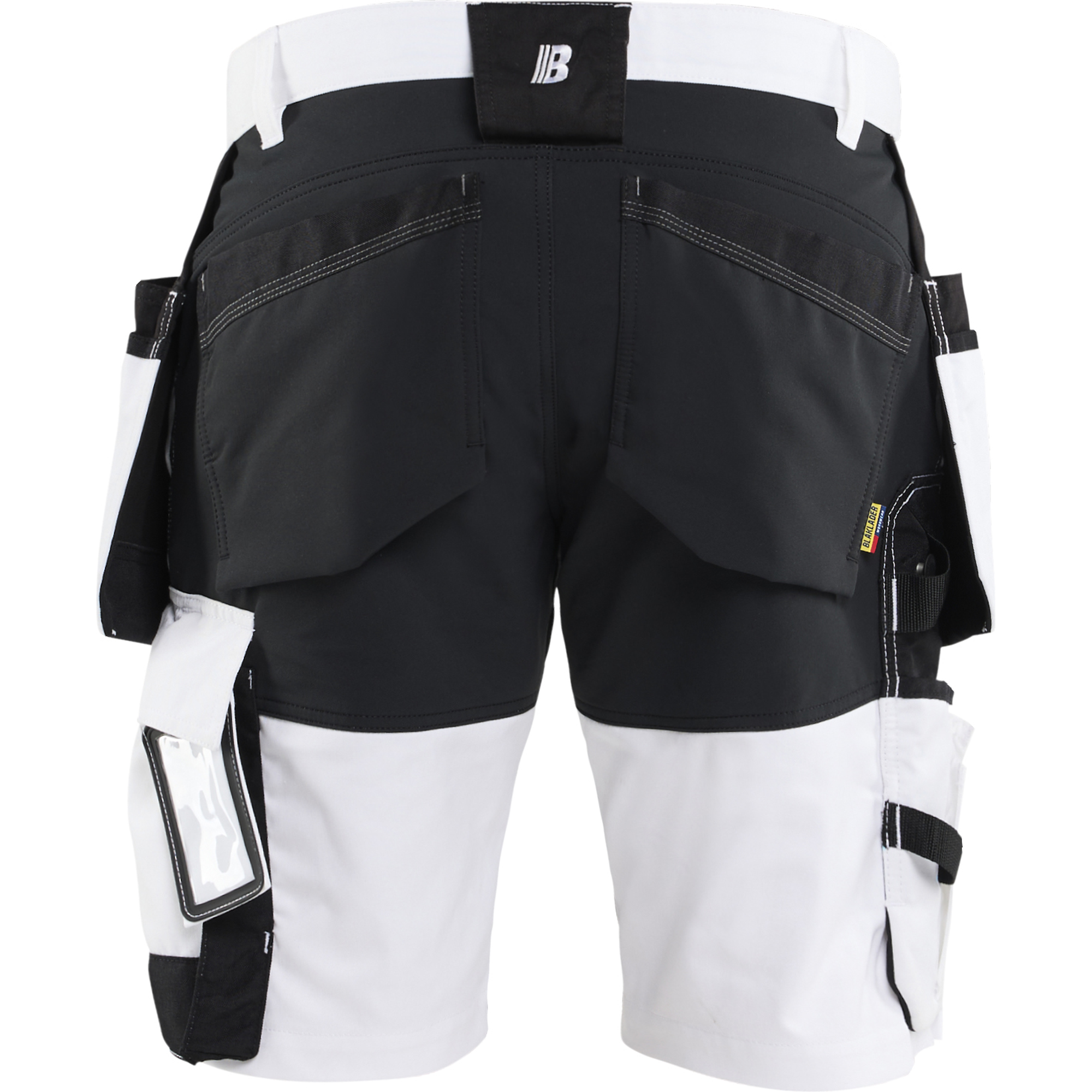 Blaklader Stretch Painter Shorts, White/Black (4)