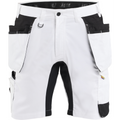 Blaklader Stretch Painter Shorts, White/Black