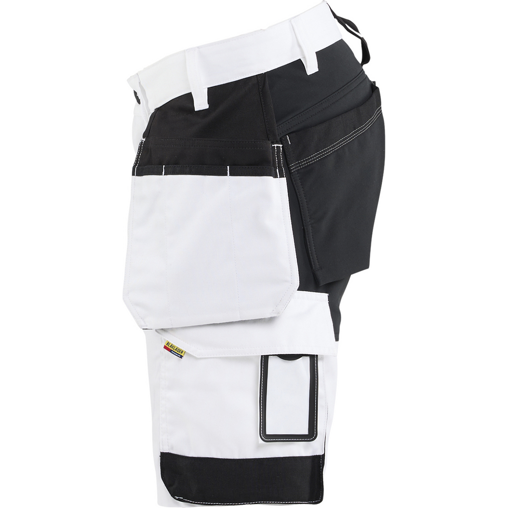 Blaklader Stretch Painter Shorts, White/Black (3)