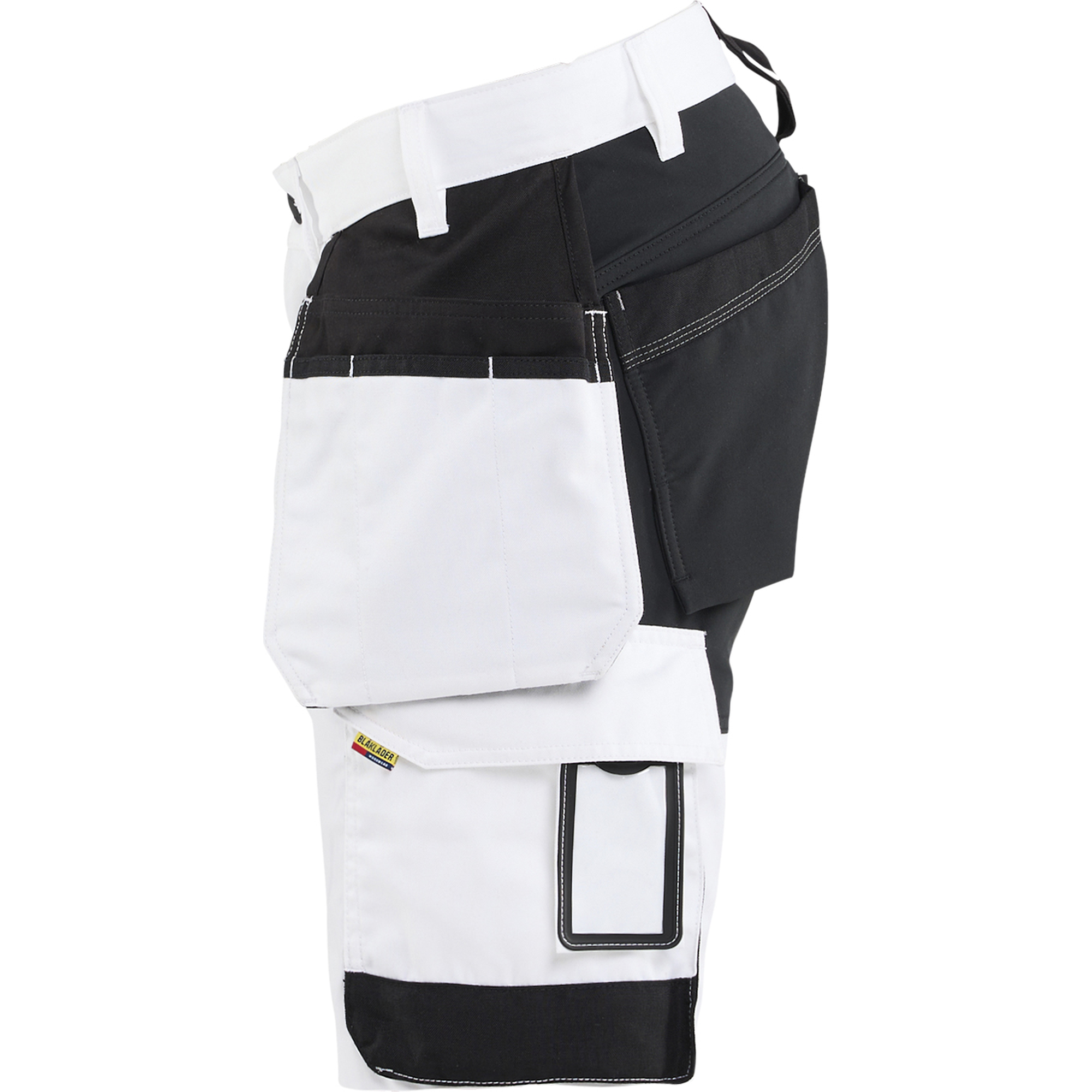 Blaklader Stretch Painter Shorts, White/Black (3)