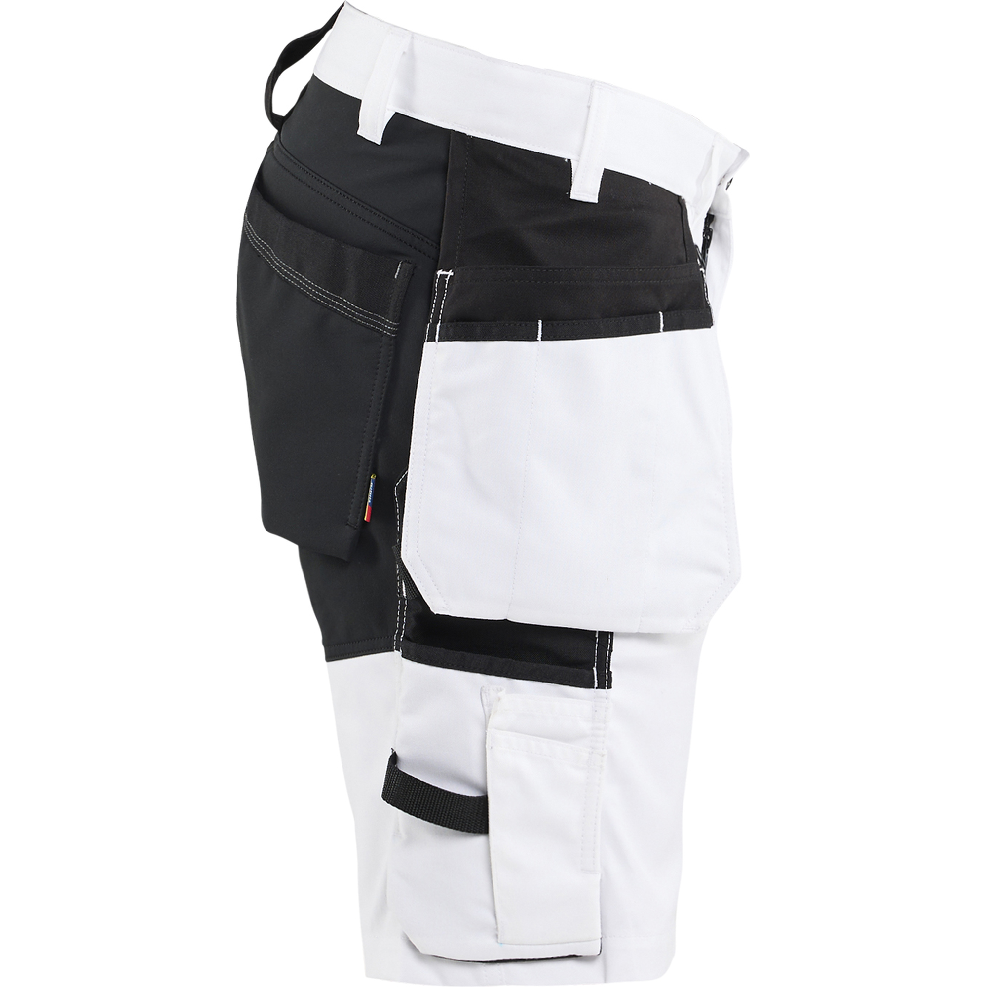 Blaklader Stretch Painter Shorts, White/Black (2)