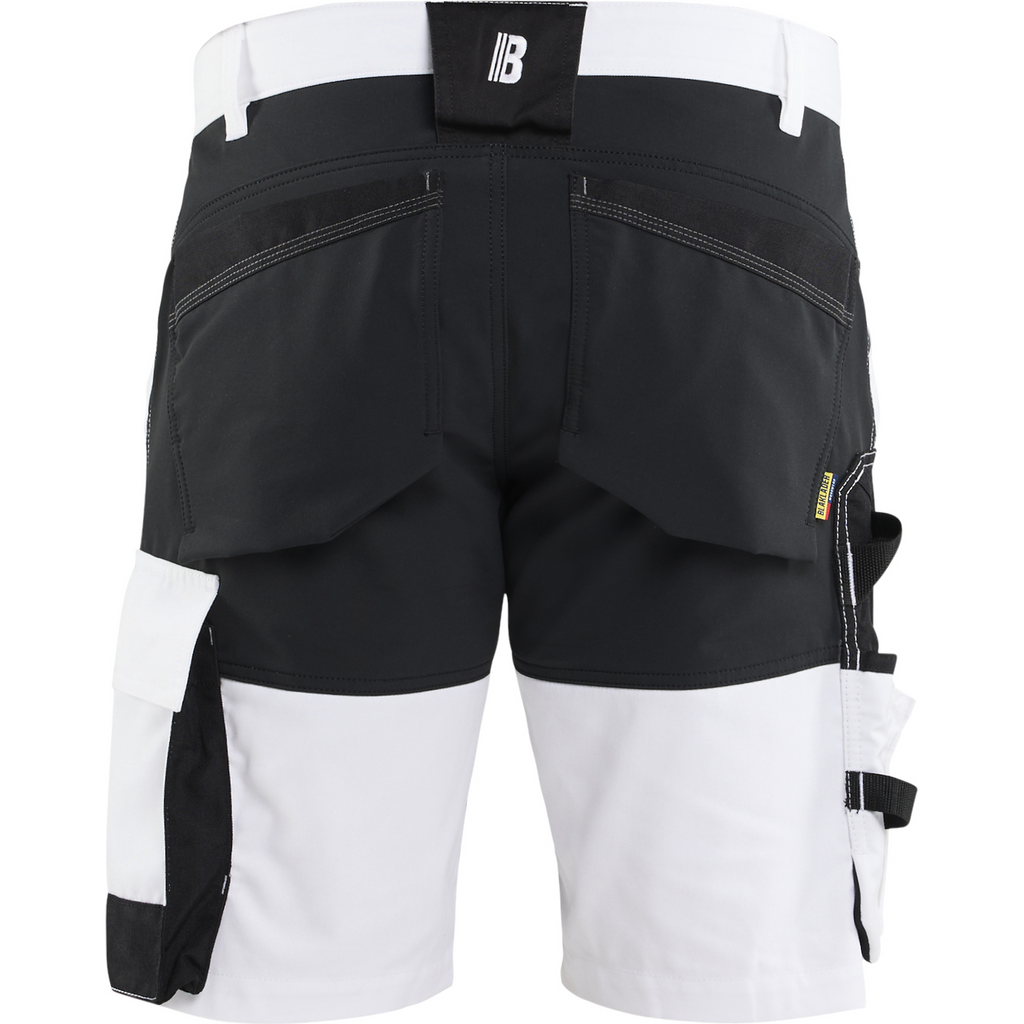 Blaklader Stretch Painter Shorts, White/Black (4)