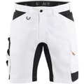 Blaklader Stretch Painter Shorts, White/Black