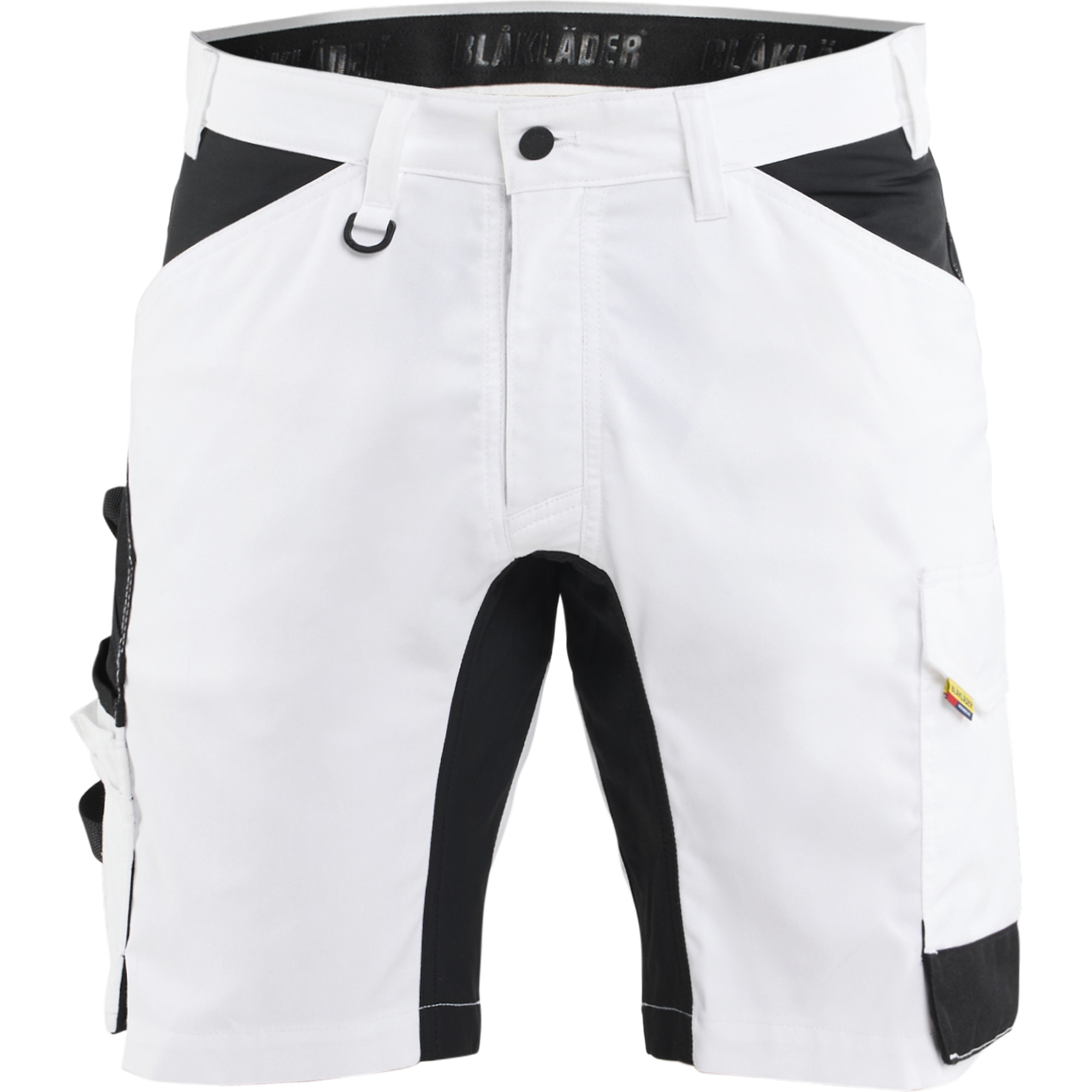 Blaklader Stretch Painter Shorts, White/Black
