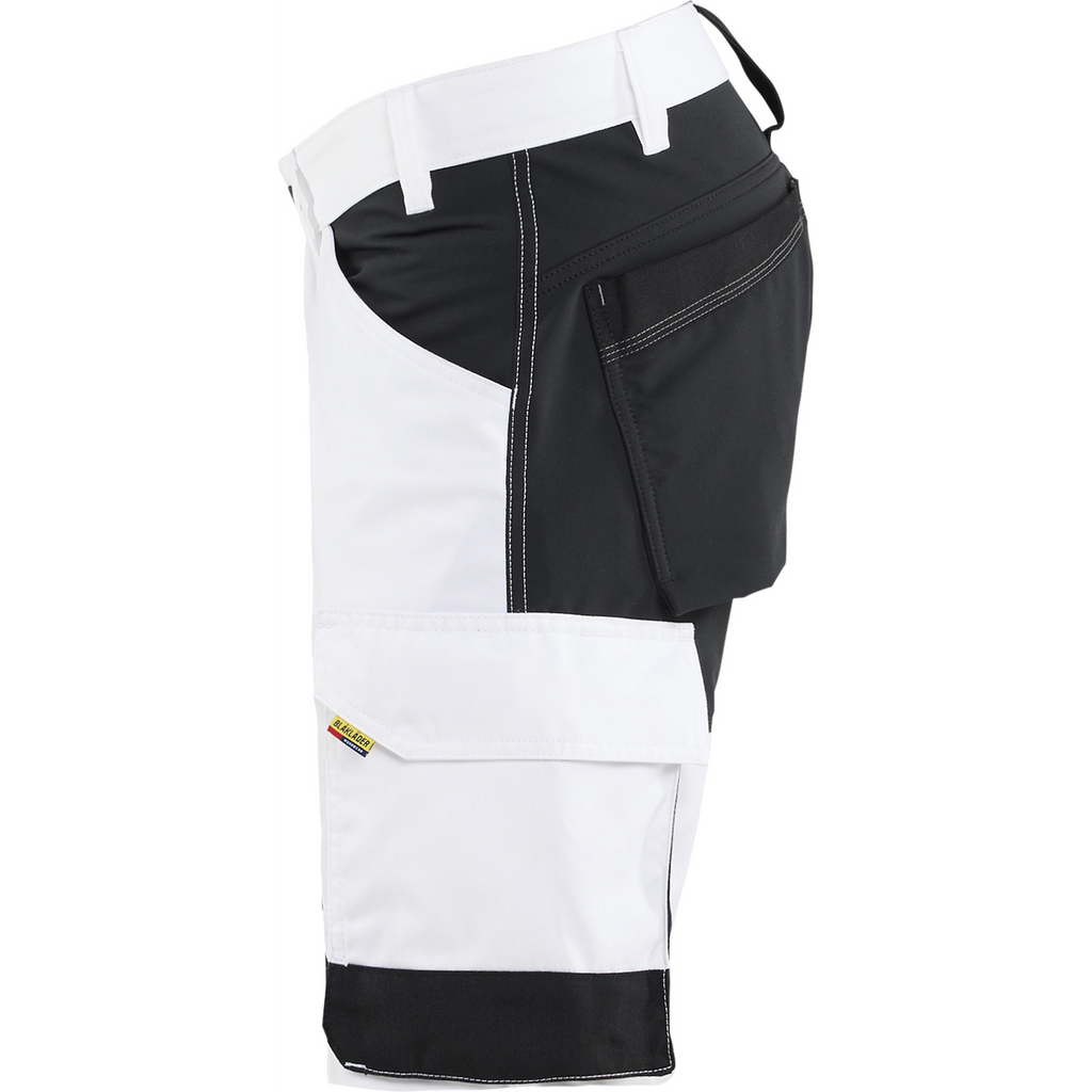 Blaklader Stretch Painter Shorts, White/Black (3)