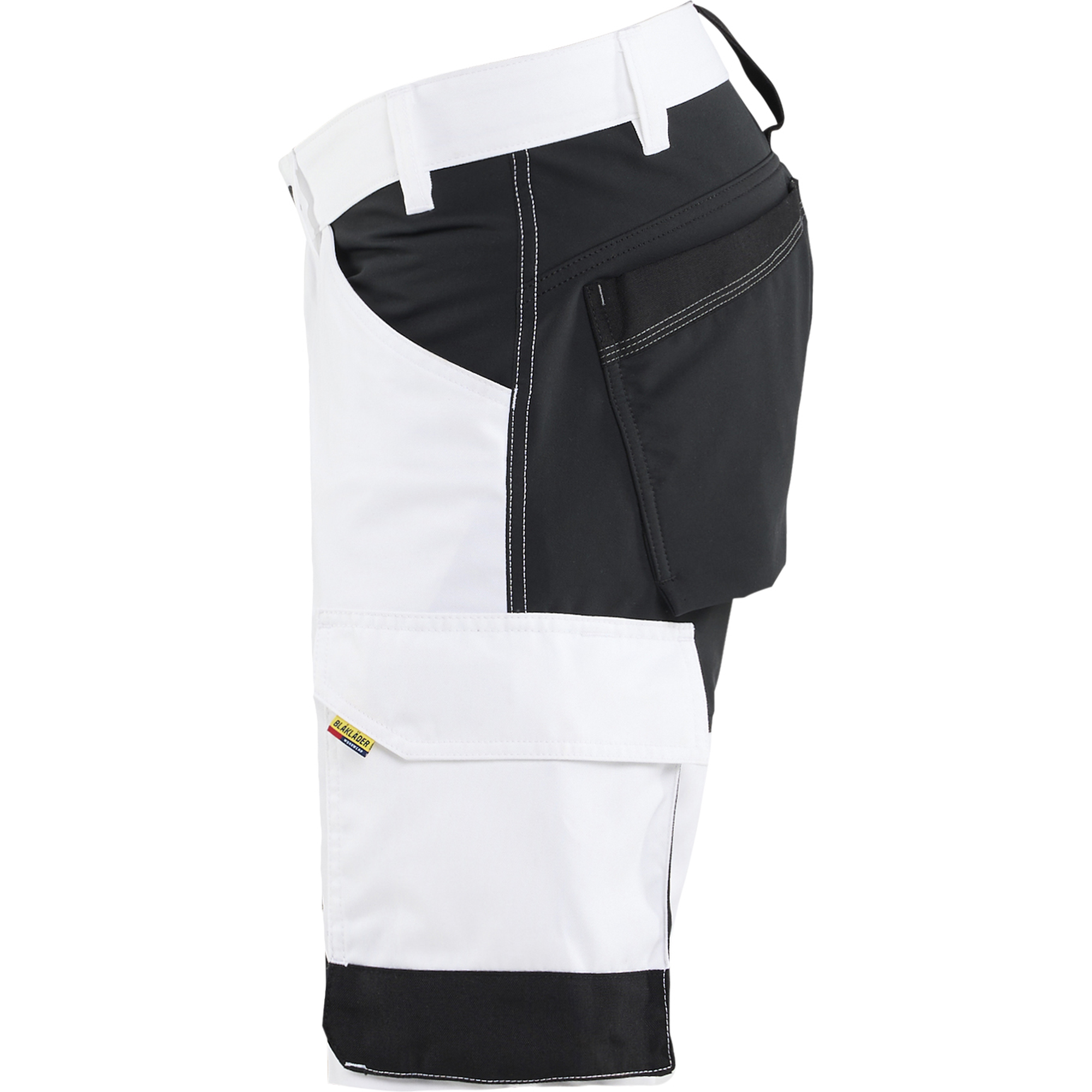 Blaklader Stretch Painter Shorts, White/Black (3)