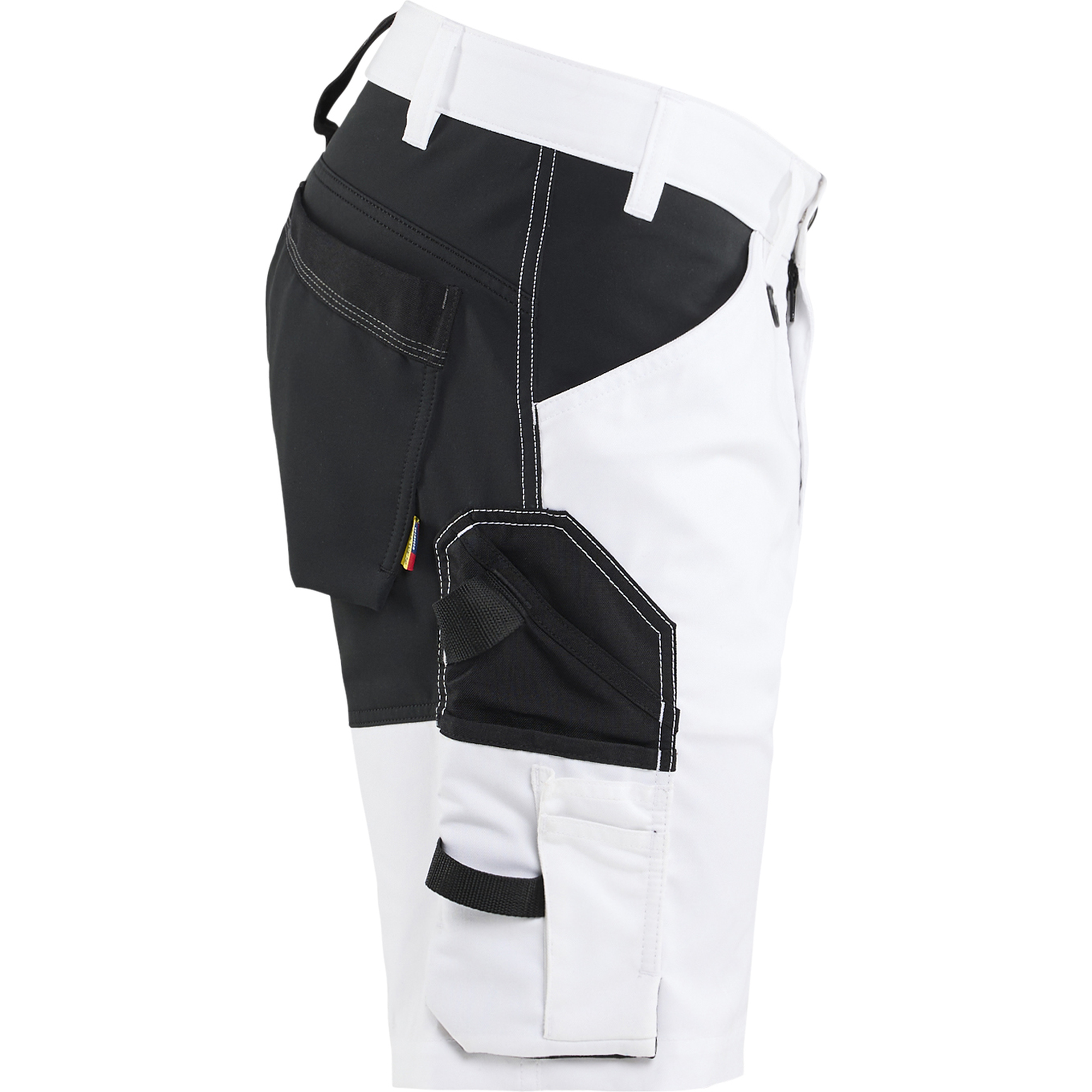 Blaklader Stretch Painter Shorts, White/Black (2)
