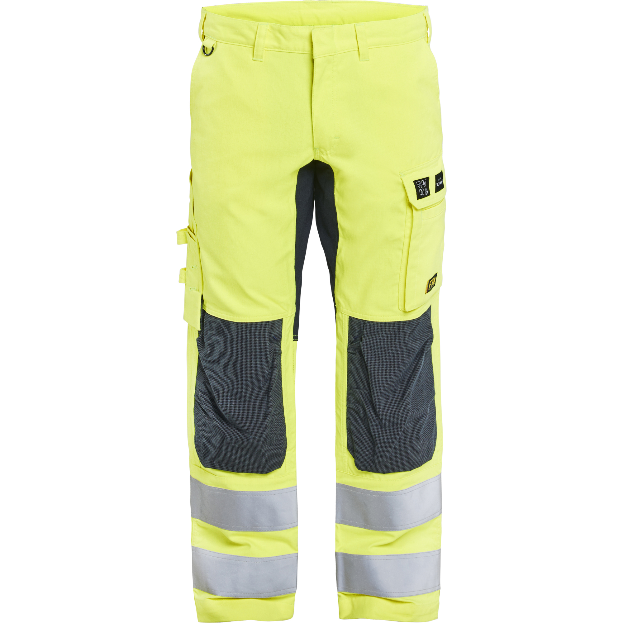 Blaklader Multinorm Stretch Work Trousers, Yellow/Navy Blue