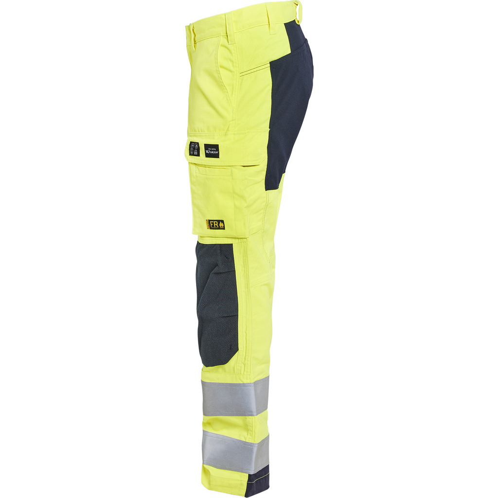 Blaklader Multinorm Stretch Work Trousers, Yellow/Navy Blue (3)