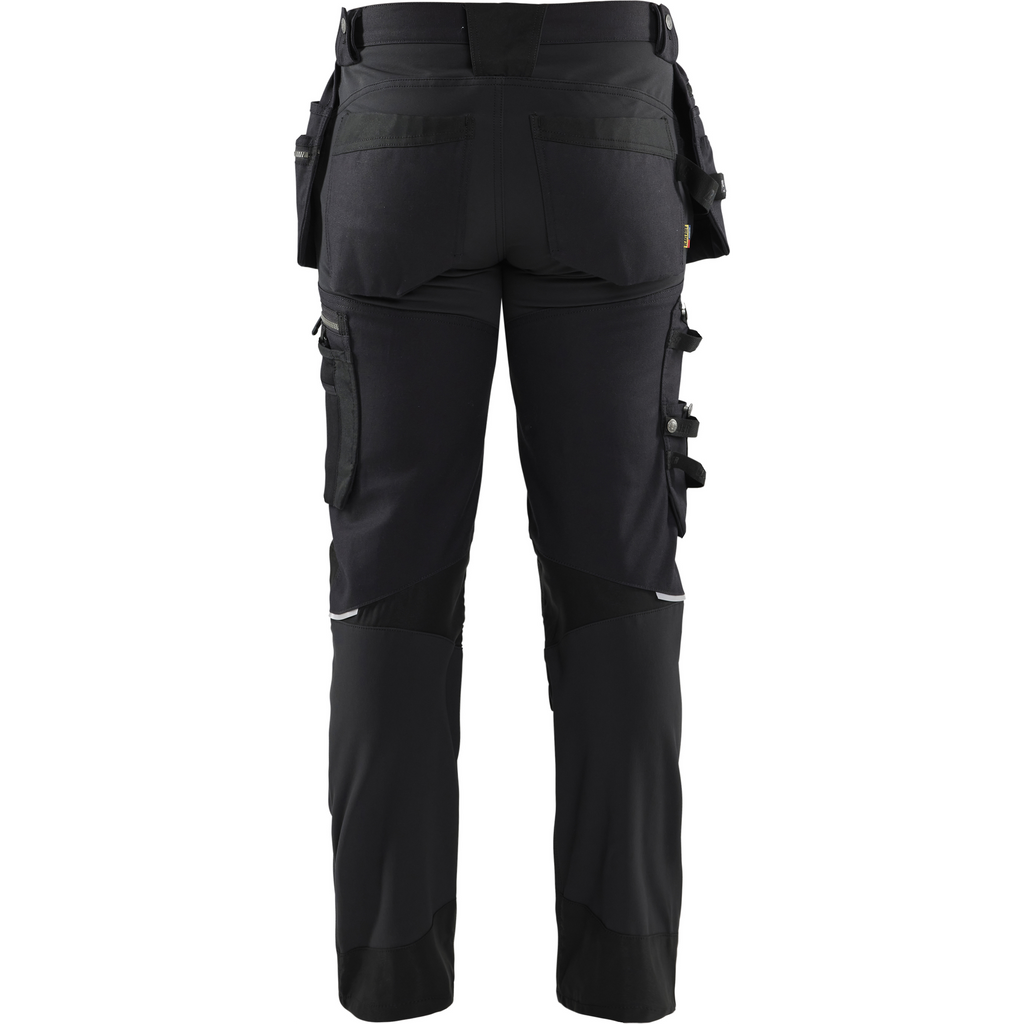 Blaklader Stretch Craftsman Work Trousers, Black/Black (4)