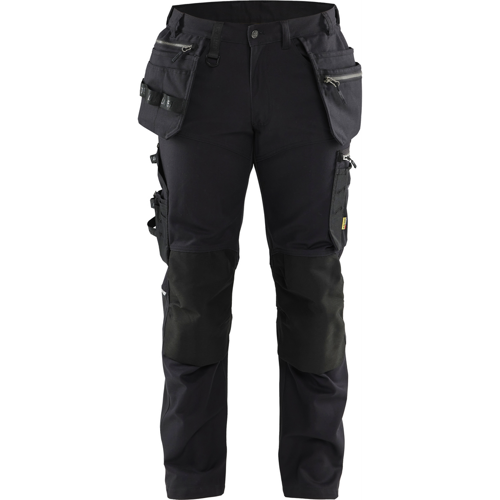 Blaklader Stretch Craftsman Work Trousers, Black/Black