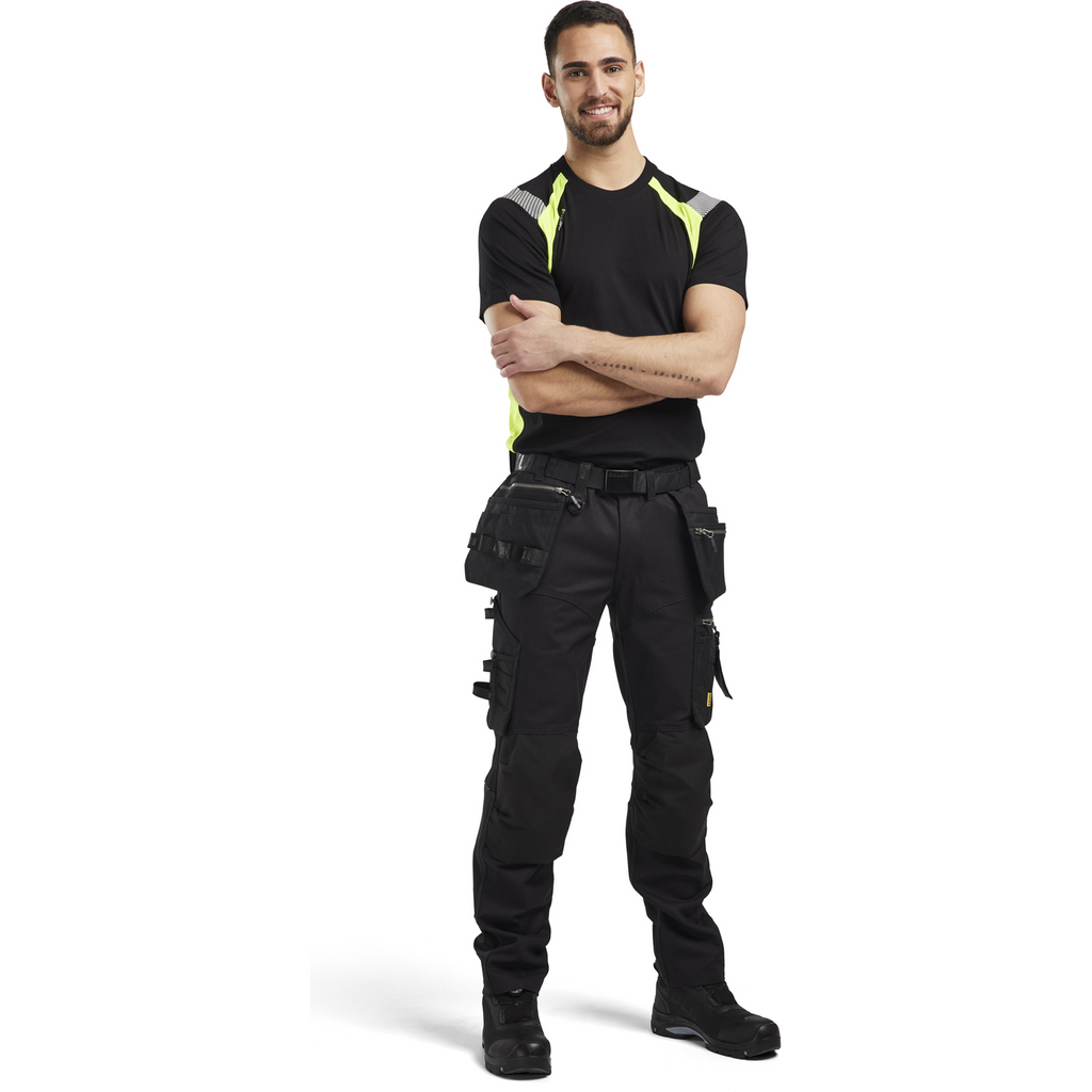 Blaklader Stretch Craftsman Work Trousers, Black/Black (5)