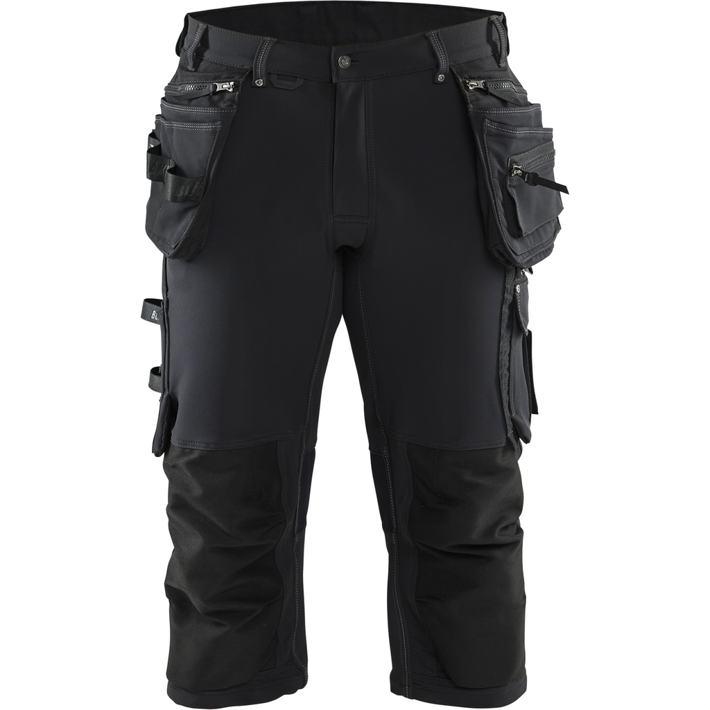 Blaklader 4-Way Stretch Craftsman Pirate Shorts, Black