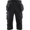 Blaklader 4-Way Stretch Craftsman Pirate Shorts, Black