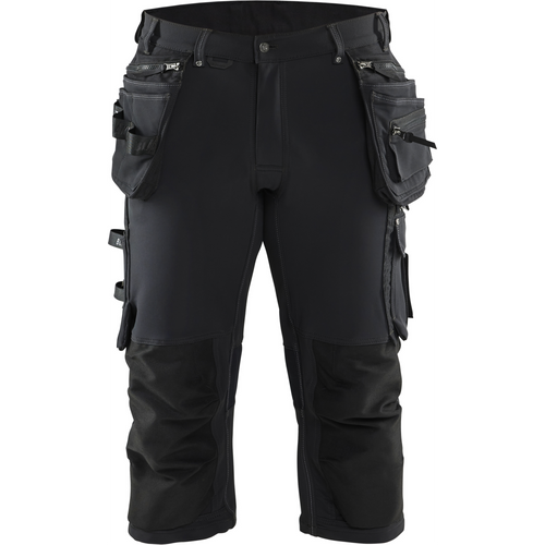 Blaklader 4-Way Stretch Craftsman Pirate Shorts, Black