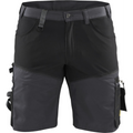Blaklader Stretch Craftsman Shorts, Medium Grey/Black