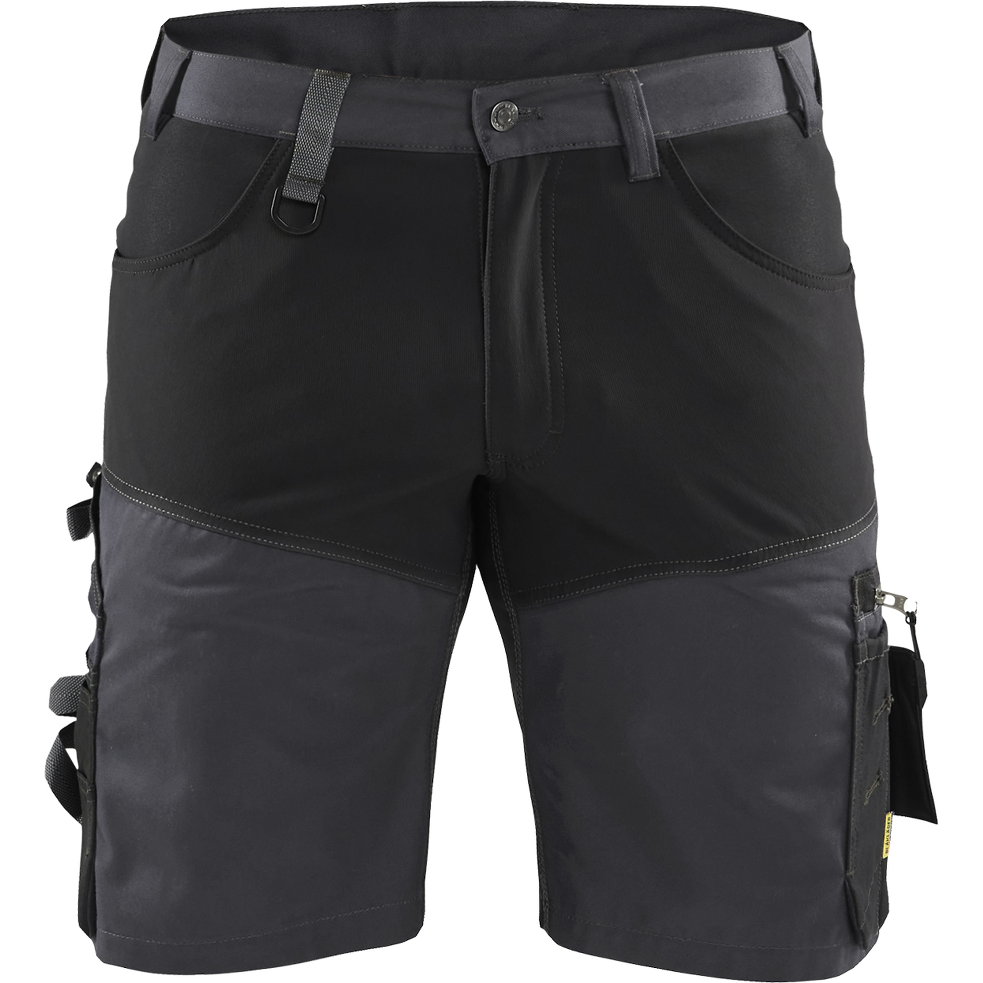 Blaklader Stretch Craftsman Shorts, Medium Grey/Black