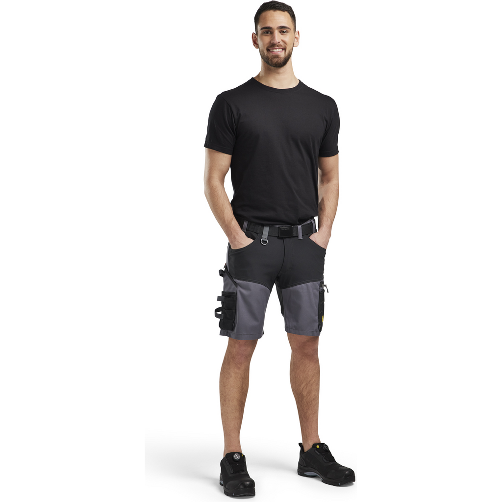 Blaklader Stretch Craftsman Shorts, Medium Grey/Black (5)