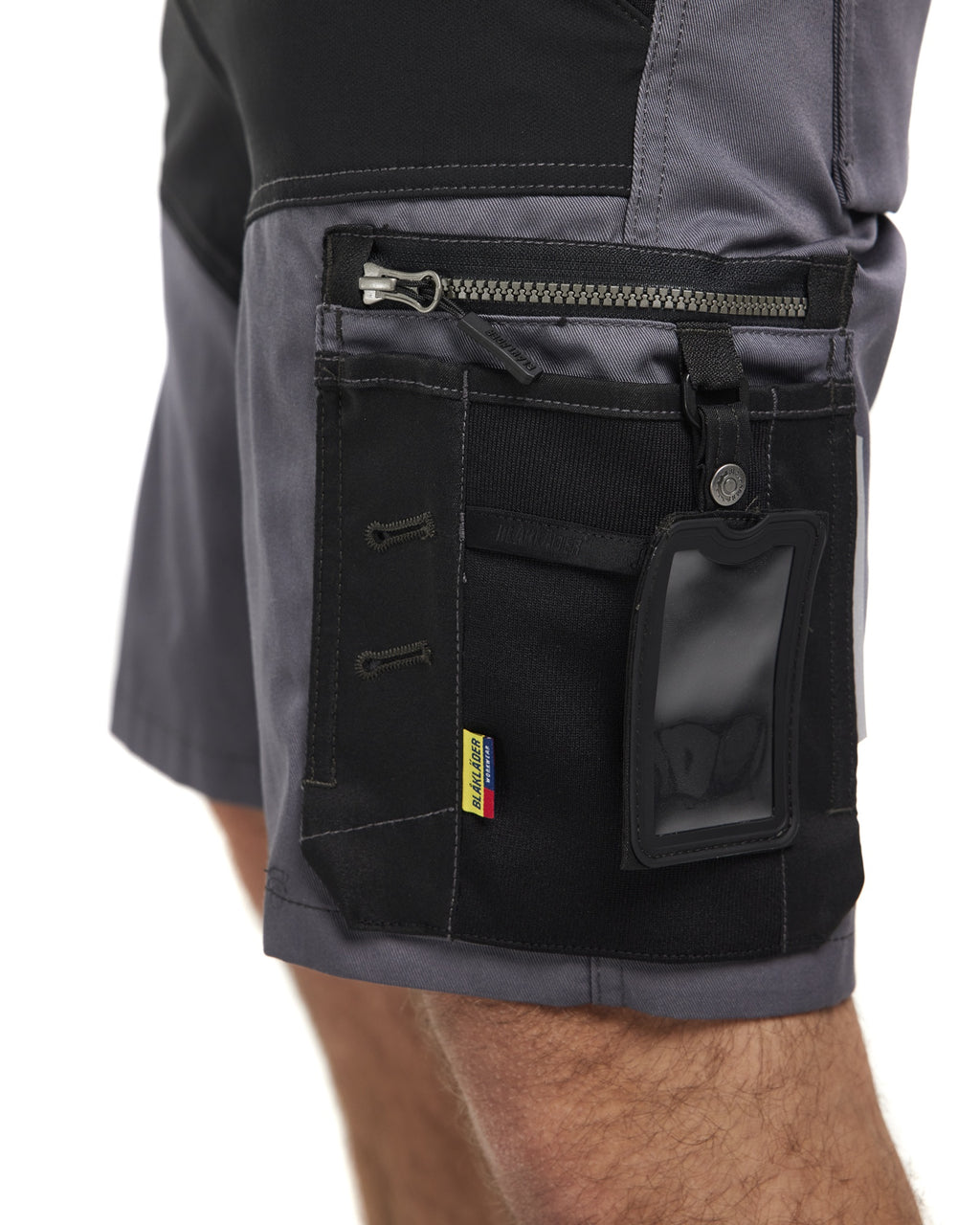 Blaklader Stretch Craftsman Shorts, Medium Grey/Black (6)