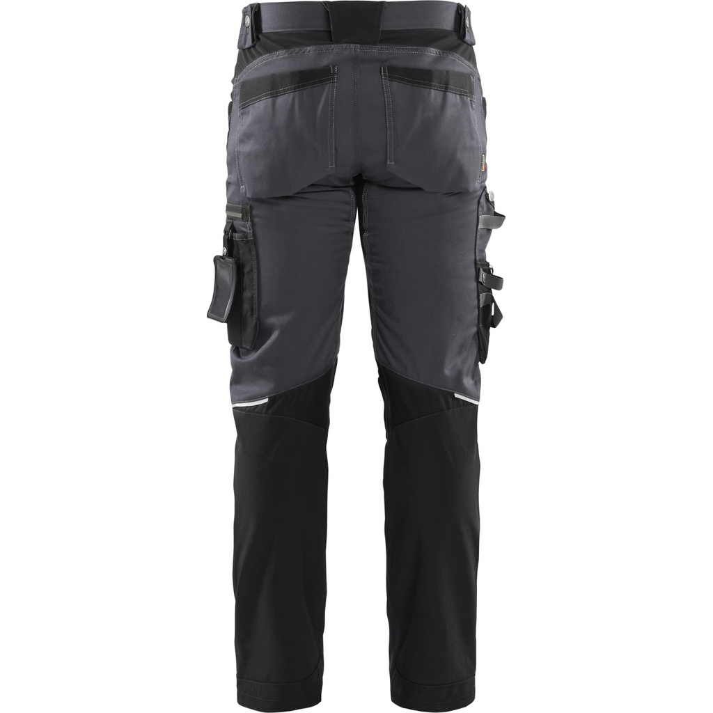 Blaklader Stretch Craftsman Work Trousers, Medium Grey/Black (4)