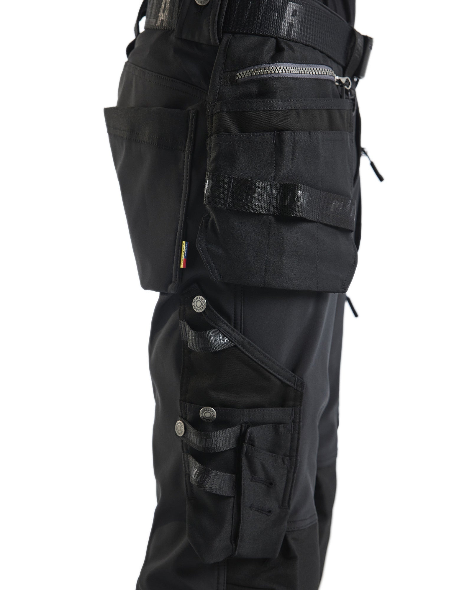 Blaklader Softshell Craftsman Work Trousers, Black (6)