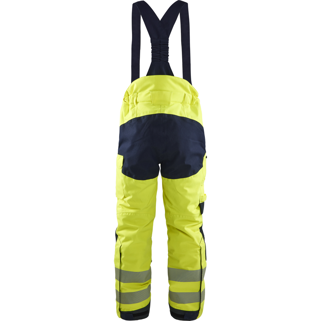 Blaklader Multinorm Winter Bib and Brace, Yellow/Navy (4)