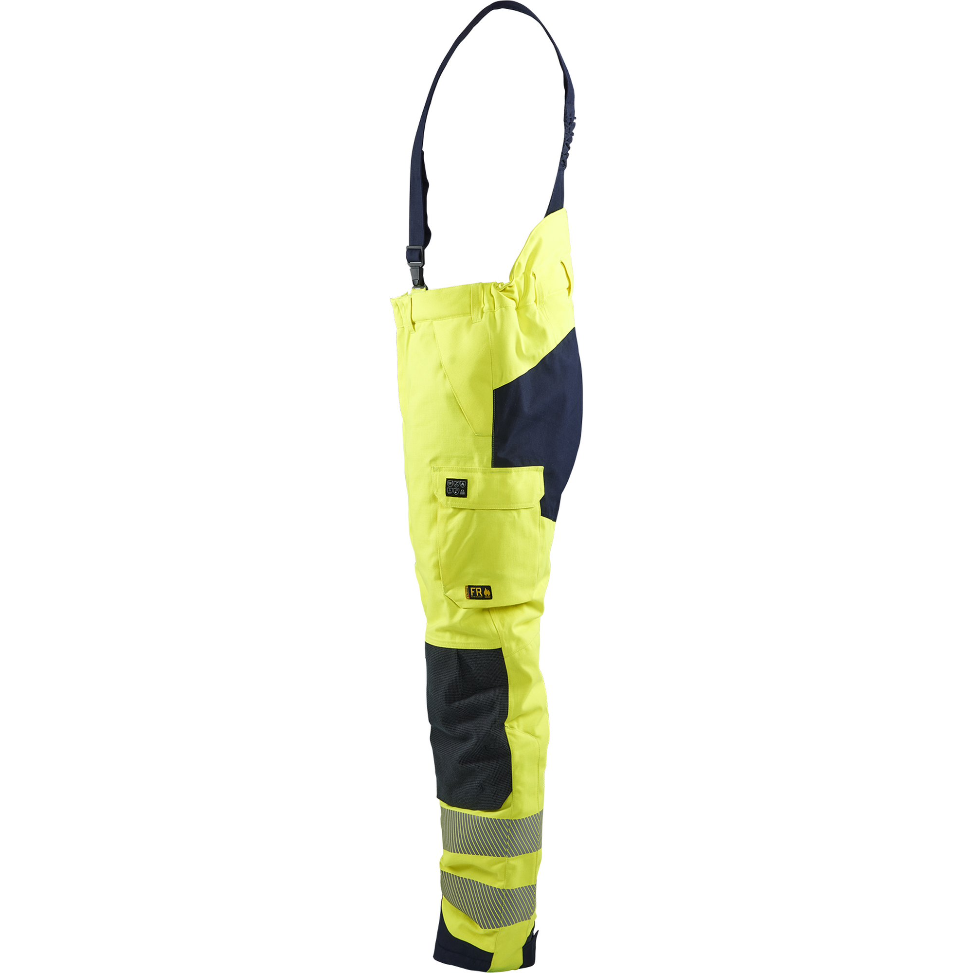 Blaklader Multinorm Winter Bib and Brace, Yellow/Navy (3)