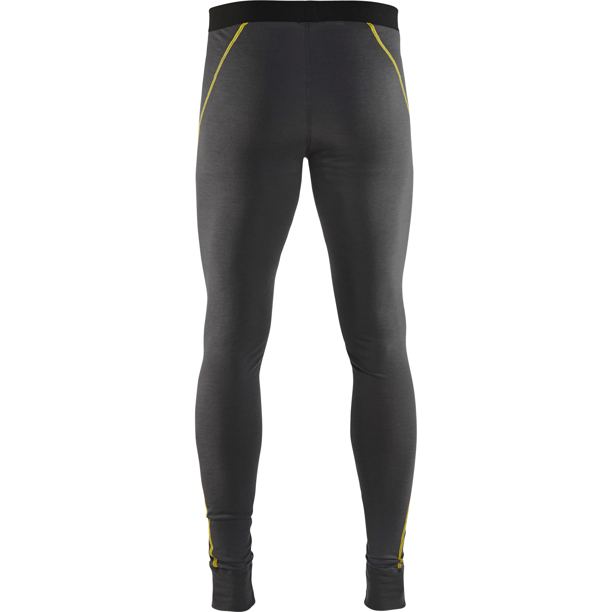 Blaklader XLIGHT Merino Wool Long Johns, Dark Grey/Yellow (4)