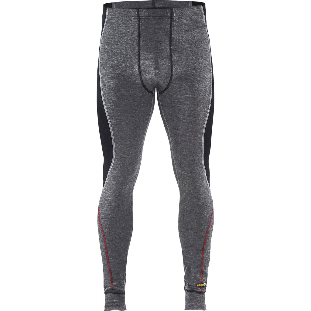 Blaklader XWARM Merino Wool Bottoms, Medium Grey/Black