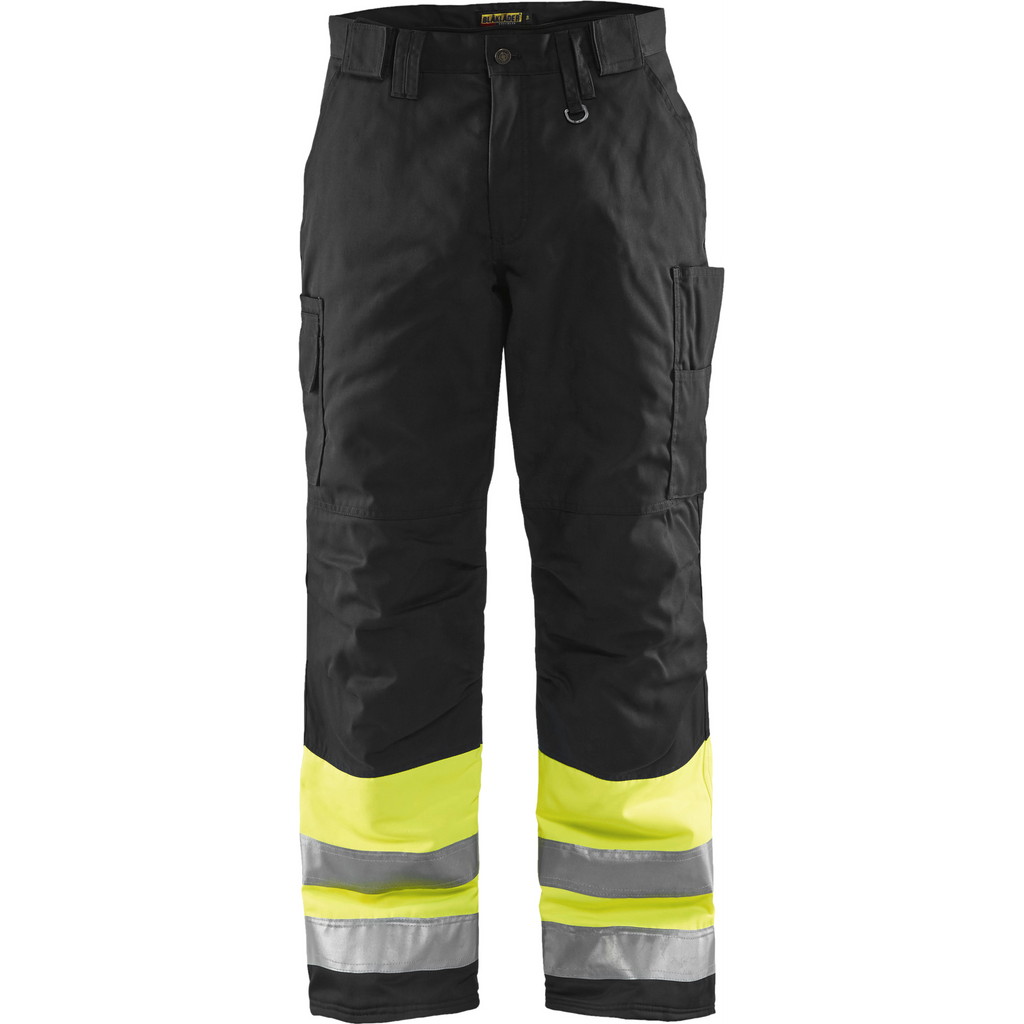 Blaklader High Vis Work Trousers, Yellow/Black
