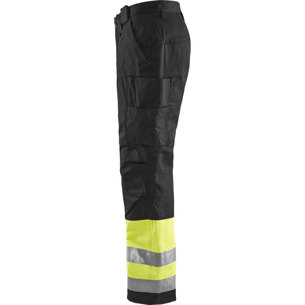 Blaklader High Vis Work Trousers, Yellow/Black (3)