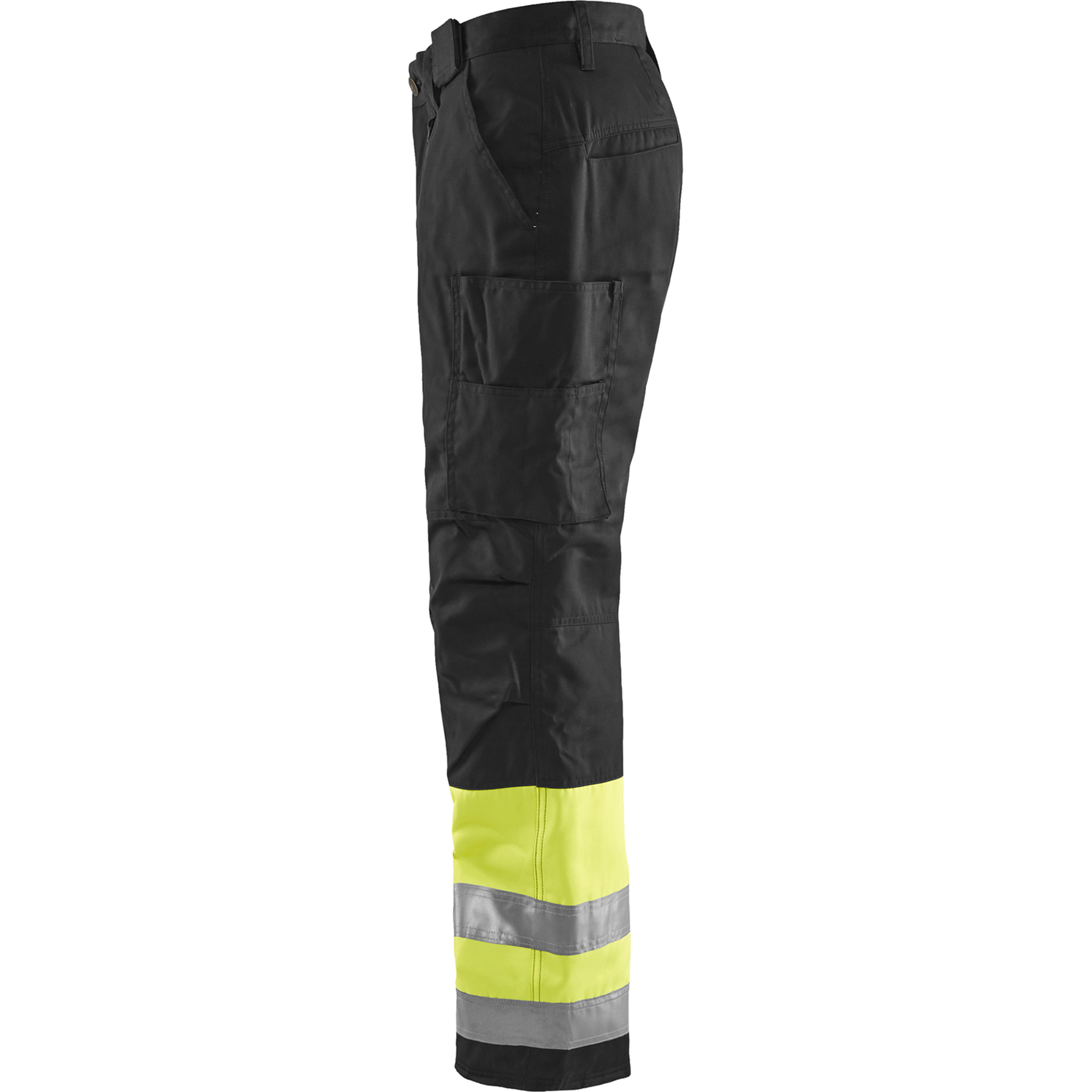 Blaklader High Vis Work Trousers, Yellow/Black (3)