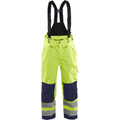 Blaklader High Vis Shell Work Trousers, Yellow/Navy