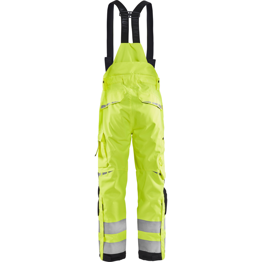 Blaklader High Vis Shell Work Trousers, Yellow/Black (4)