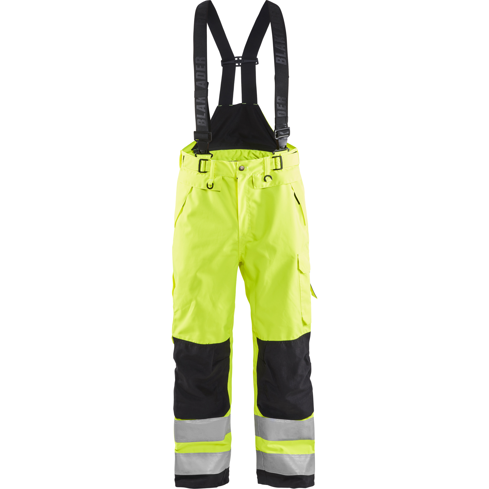 Blaklader High Vis Shell Work Trousers, Yellow/Black