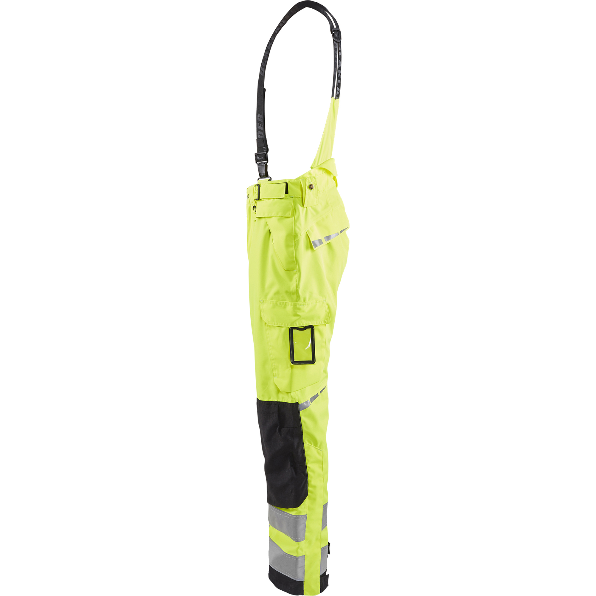 Blaklader High Vis Shell Work Trousers, Yellow/Black (3)
