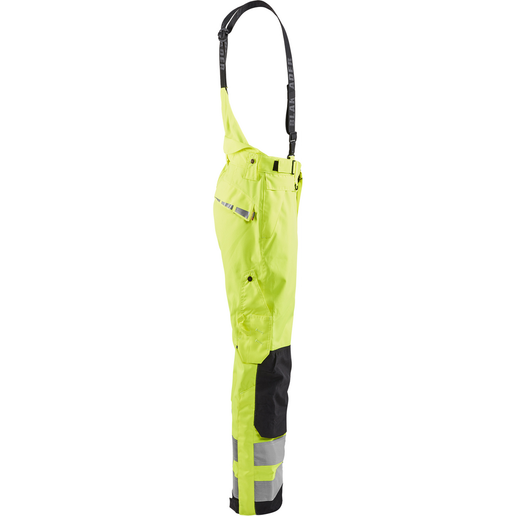 Blaklader High Vis Shell Work Trousers, Yellow/Black (2)