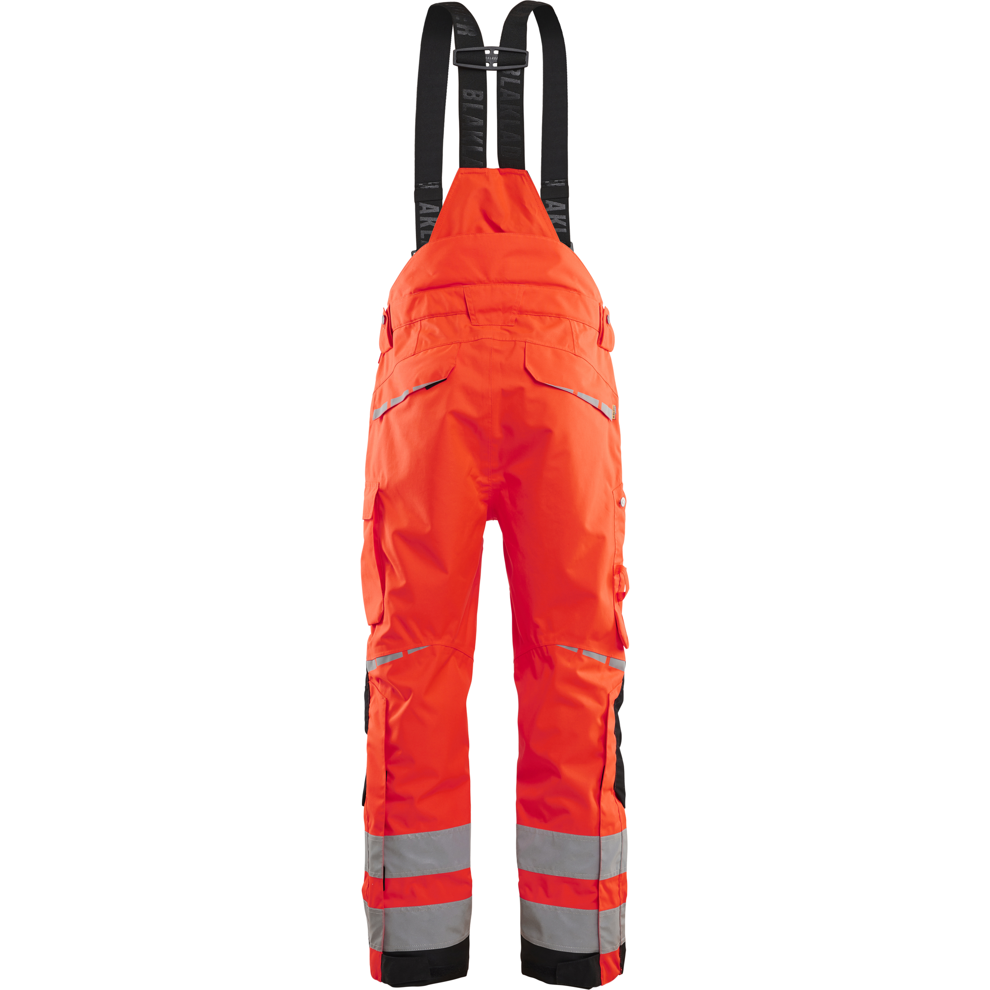 Blaklader High Vis Shell Work Trousers, Red/Black (4)