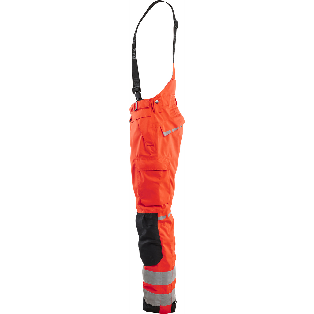 Blaklader High Vis Shell Work Trousers, Red/Black (3)