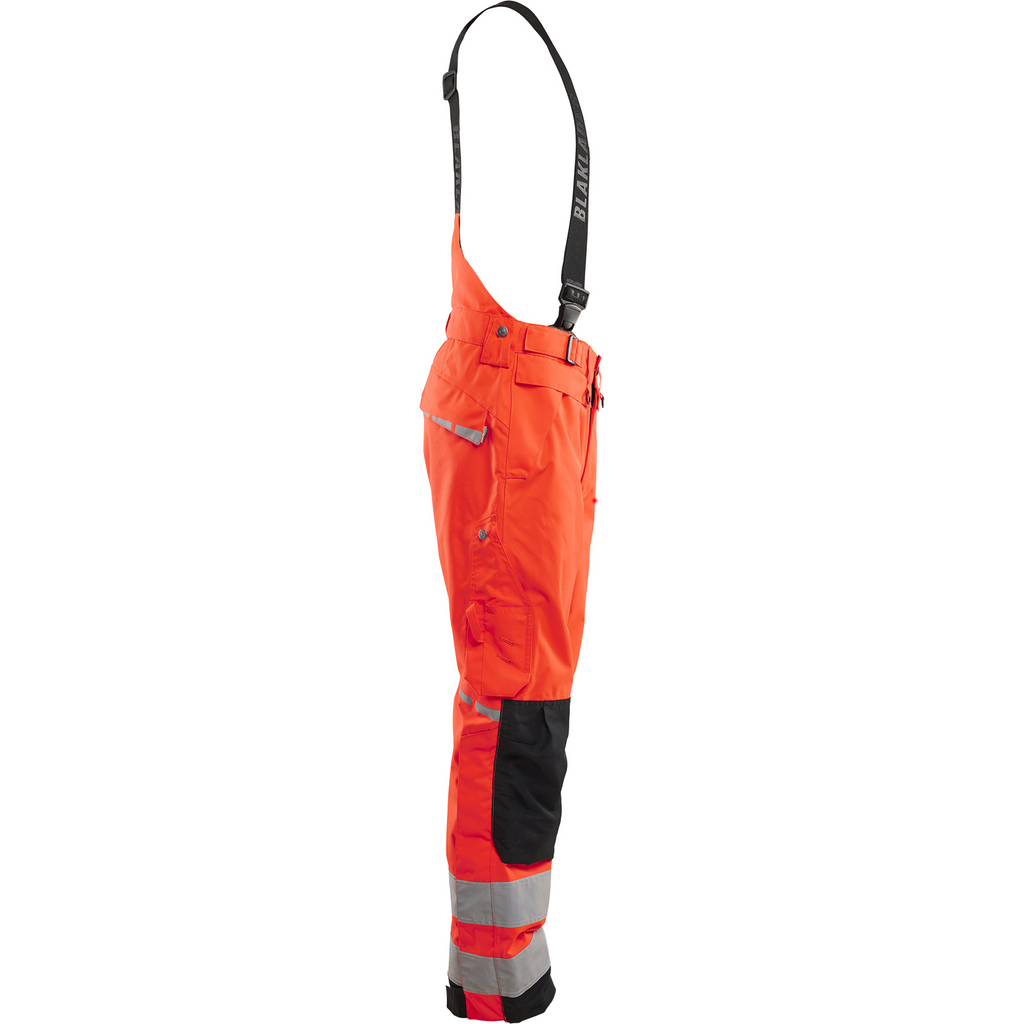 Blaklader High Vis Shell Work Trousers, Red/Black (2)