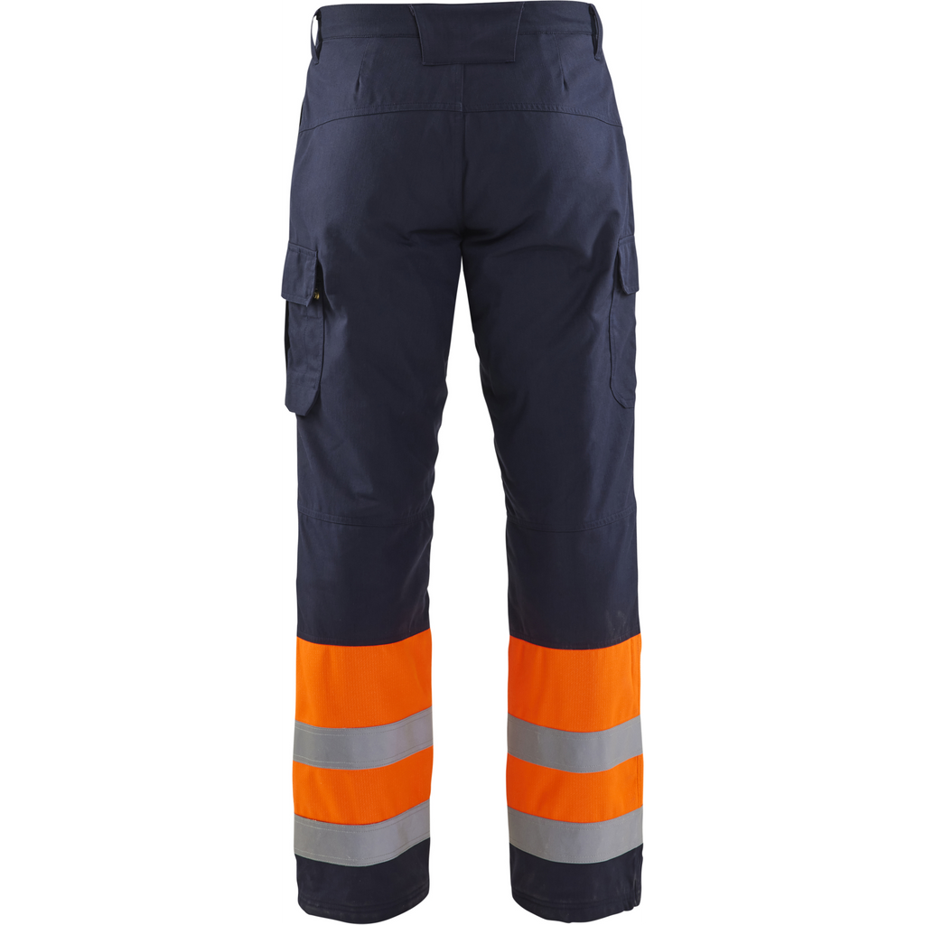 Blaklader Multinorm Winter Work Trousers, Navy/Orange (3)