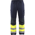 Blaklader Multinorm Winter Work Trousers, Navy/Yellow
