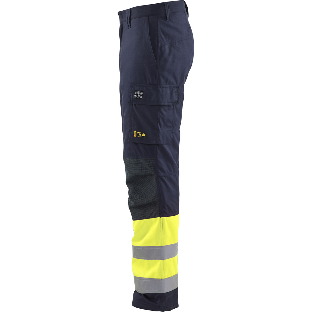 Blaklader Multinorm Winter Work Trousers, Navy/Yellow (3)