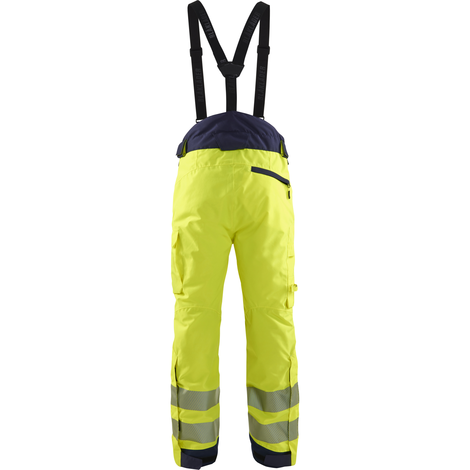 Blaklader High Vis Winter Trousers, Yellow/Navy Blue (4)